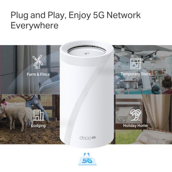 Deco 5G BE9300 Tri-Band Whole Home Mesh Wi-Fi 7 System - Image 7