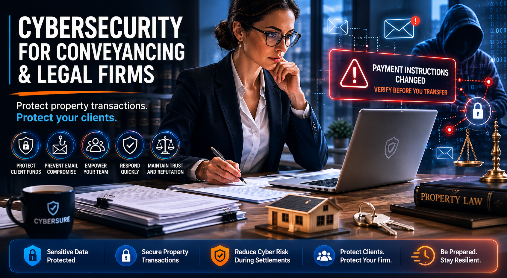 Cybersecurity for Conveyancing and Legal Firms: Why Property Transactions Are a Prime Target for Cybercriminals